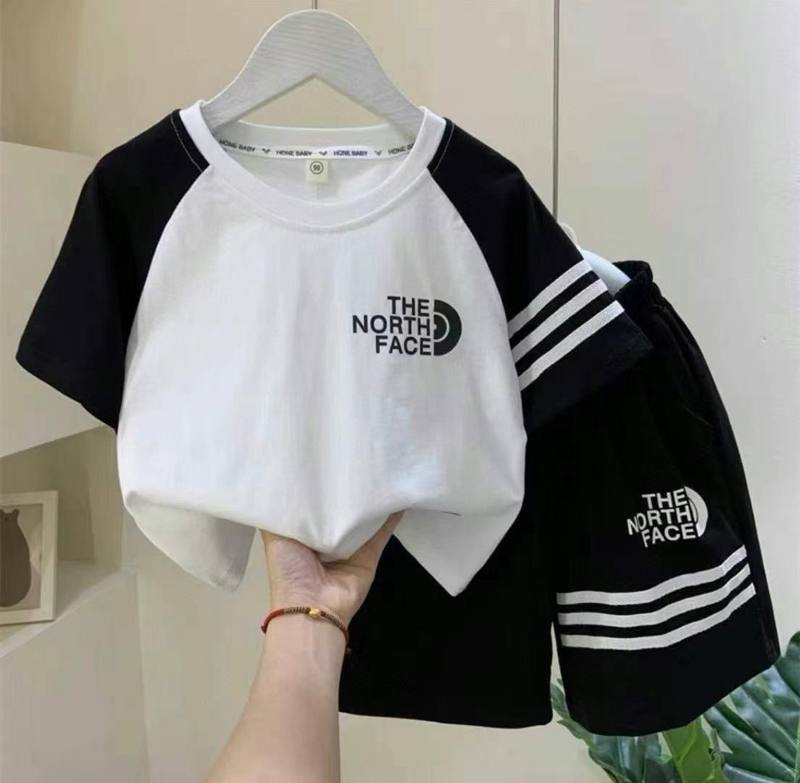 Boys North Face Raglan Blue White Suit