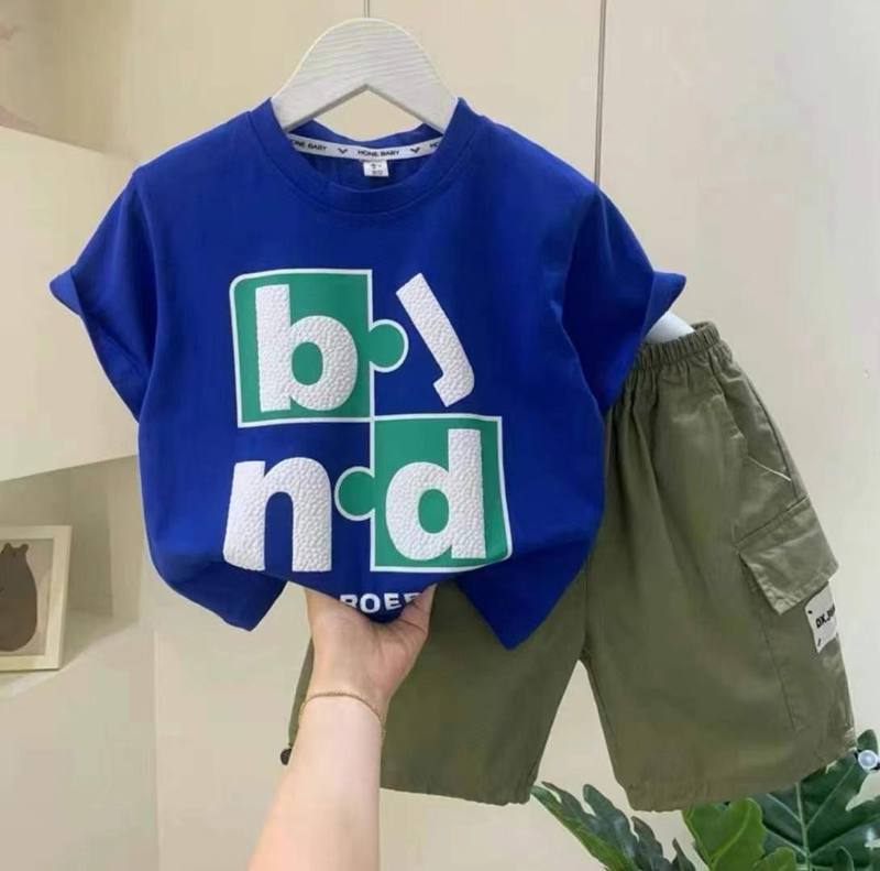 Boys Blind Letter Print Suit