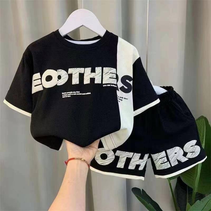 Boys Eoothers Letter Mesh Suit Black