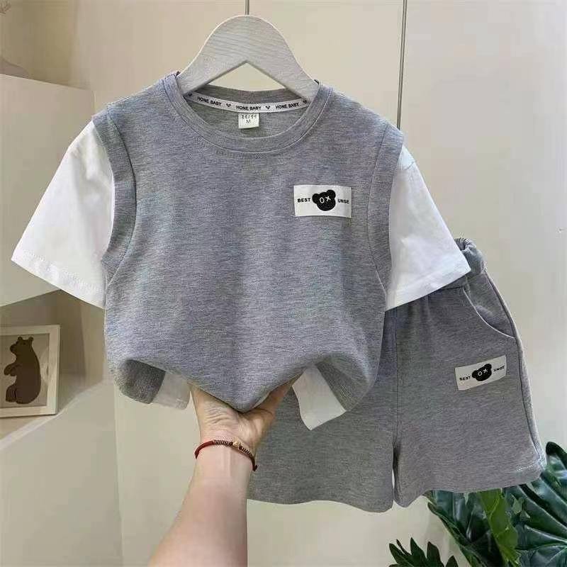 Boys Bear Patch Grey Suit – Rs.1079 – Sheinn Pakistan