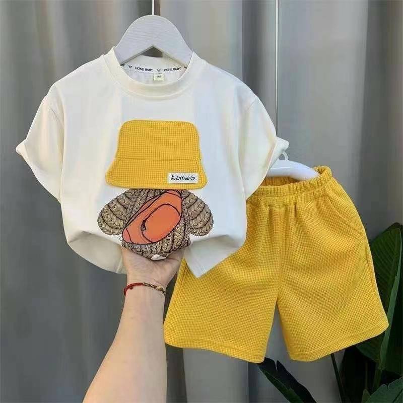 Boys Bear Basketball Yellow Suit – Rs.1079 – Sheinn Pakistan