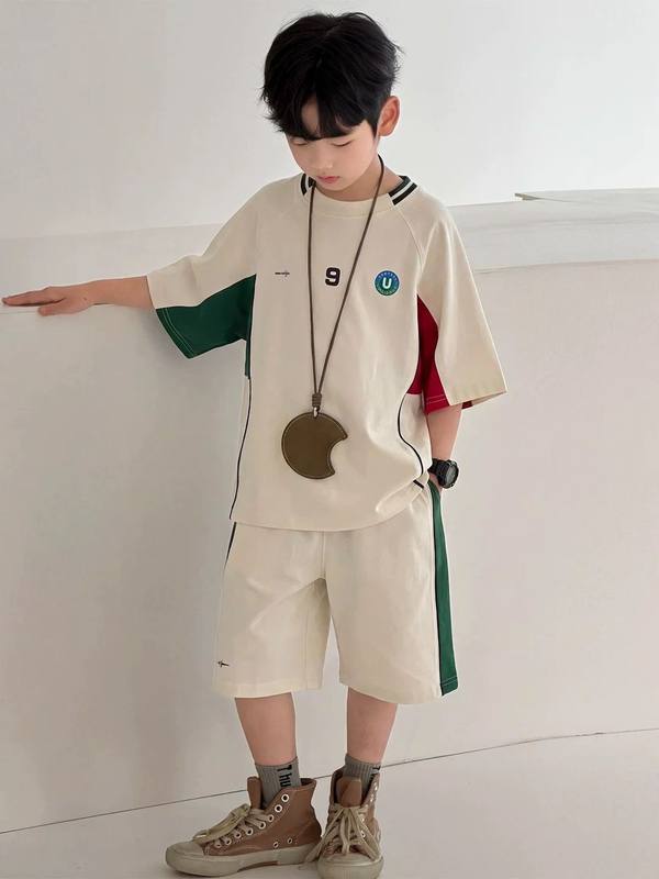Girls Rainbow Dallas Stripe Suit – Rs.1079 – Sheinn Pakistan