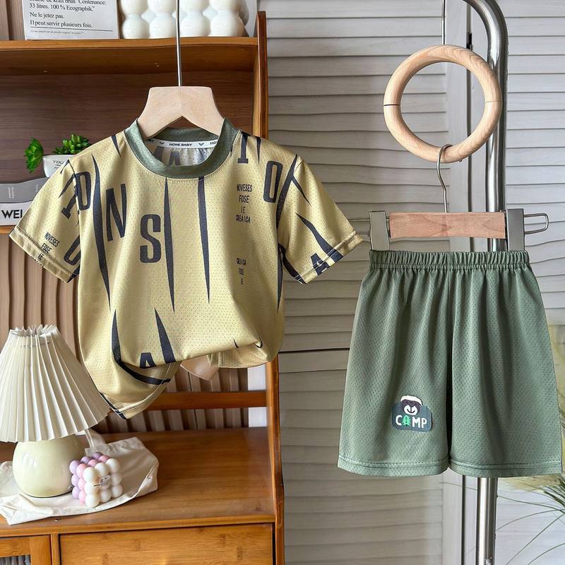 Boys Stripe Blue Skort Set – Rs.1079 – Sheinn Pakistan
