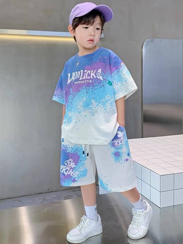 Boys Initials Blue Letter Suit – Rs.1079 – Sheinn Pakistan