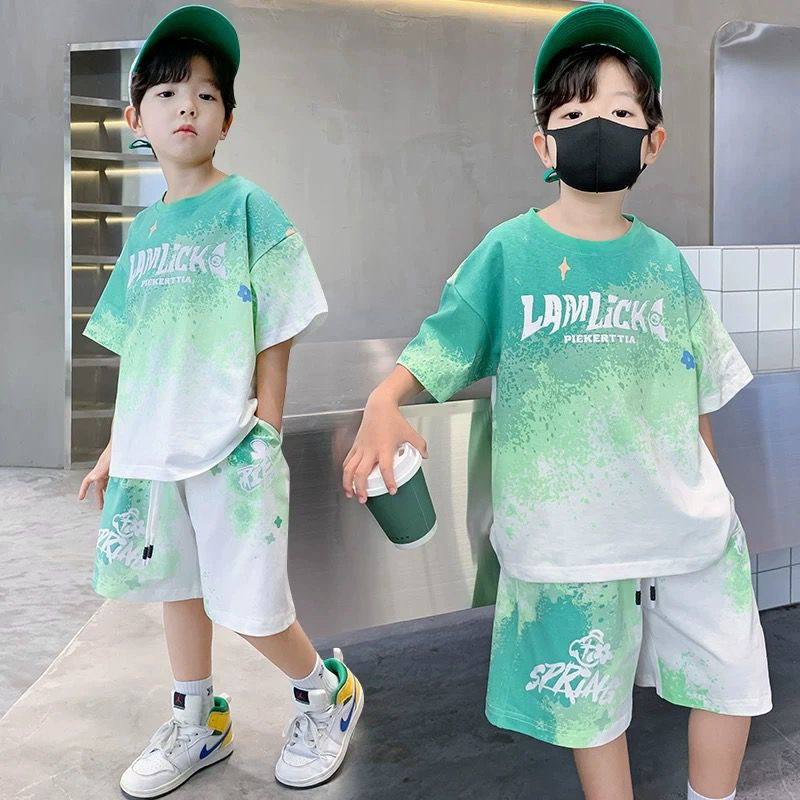 Boys Ombre Gradient Grey Black Suit – Rs.1079 – Sheinn Pakistan